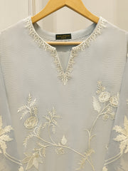 2 Piece - Pure Embroidered Cotton Net Suit S114470