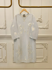 2 Piece - Pure Embroidered Cotton Net Suit S114470