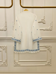 3 Piece - Pure Embroidered Korean Silk Suit S114474