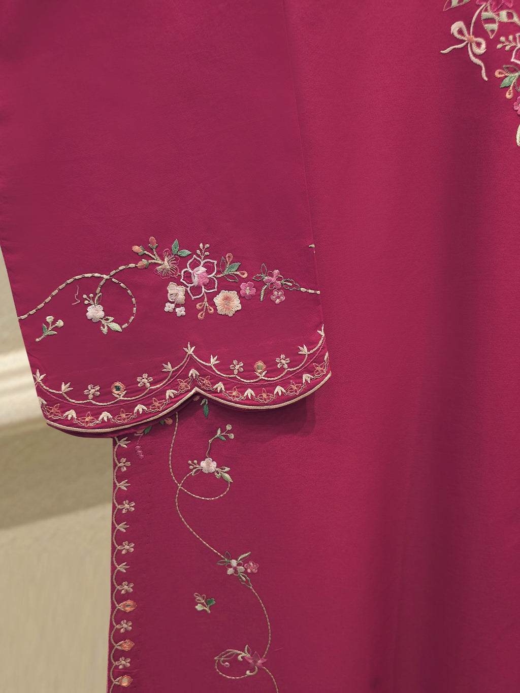 2 Piece - Embroidered Cambric Suit S114476