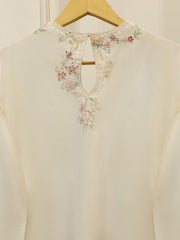 Pure Embroidered Sheesha Silk Shirt S114475