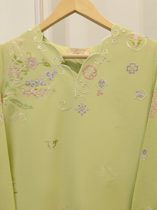 2 Piece - Embroidered Cambric Suit WS00321