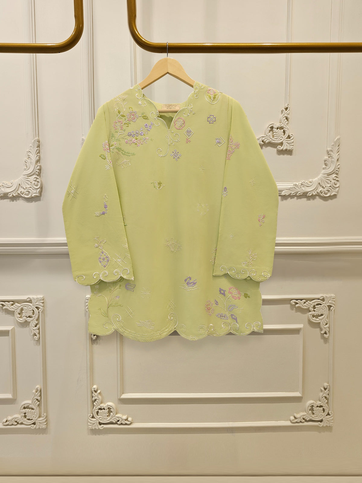 2 Piece - Embroidered Cambric Suit WS00321