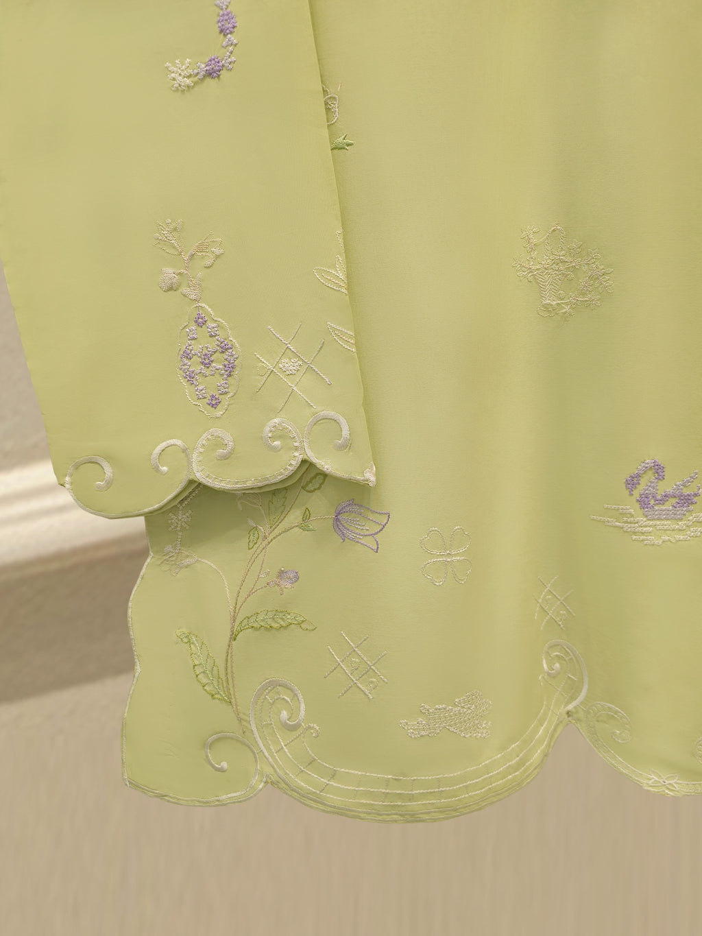 2 Piece - Embroidered Cambric Suit WS00321