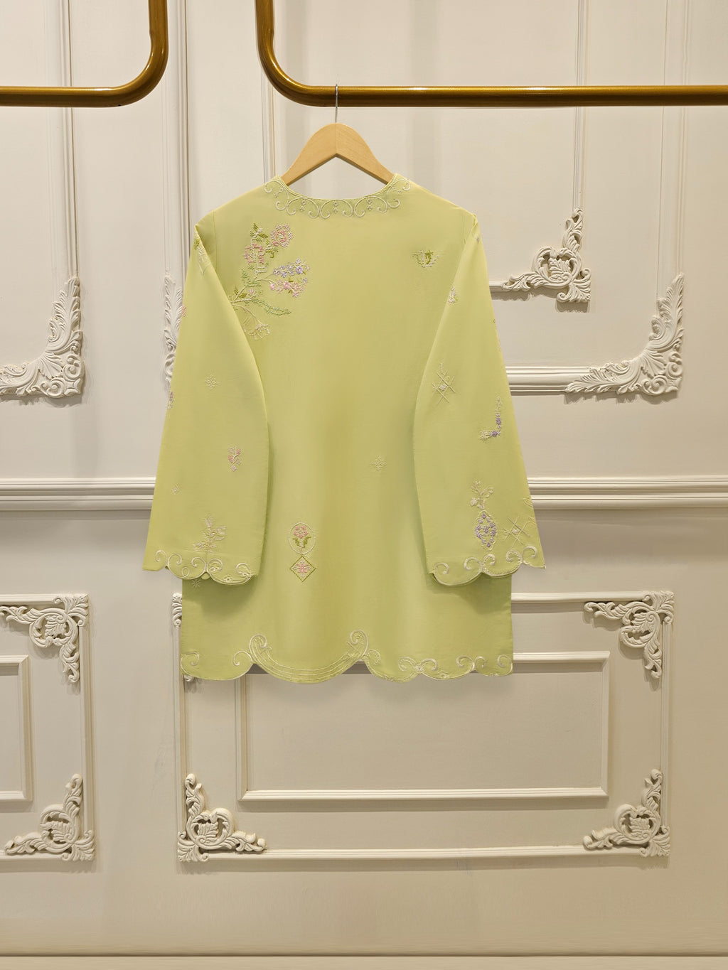 2 Piece - Embroidered Cambric Suit WS00321