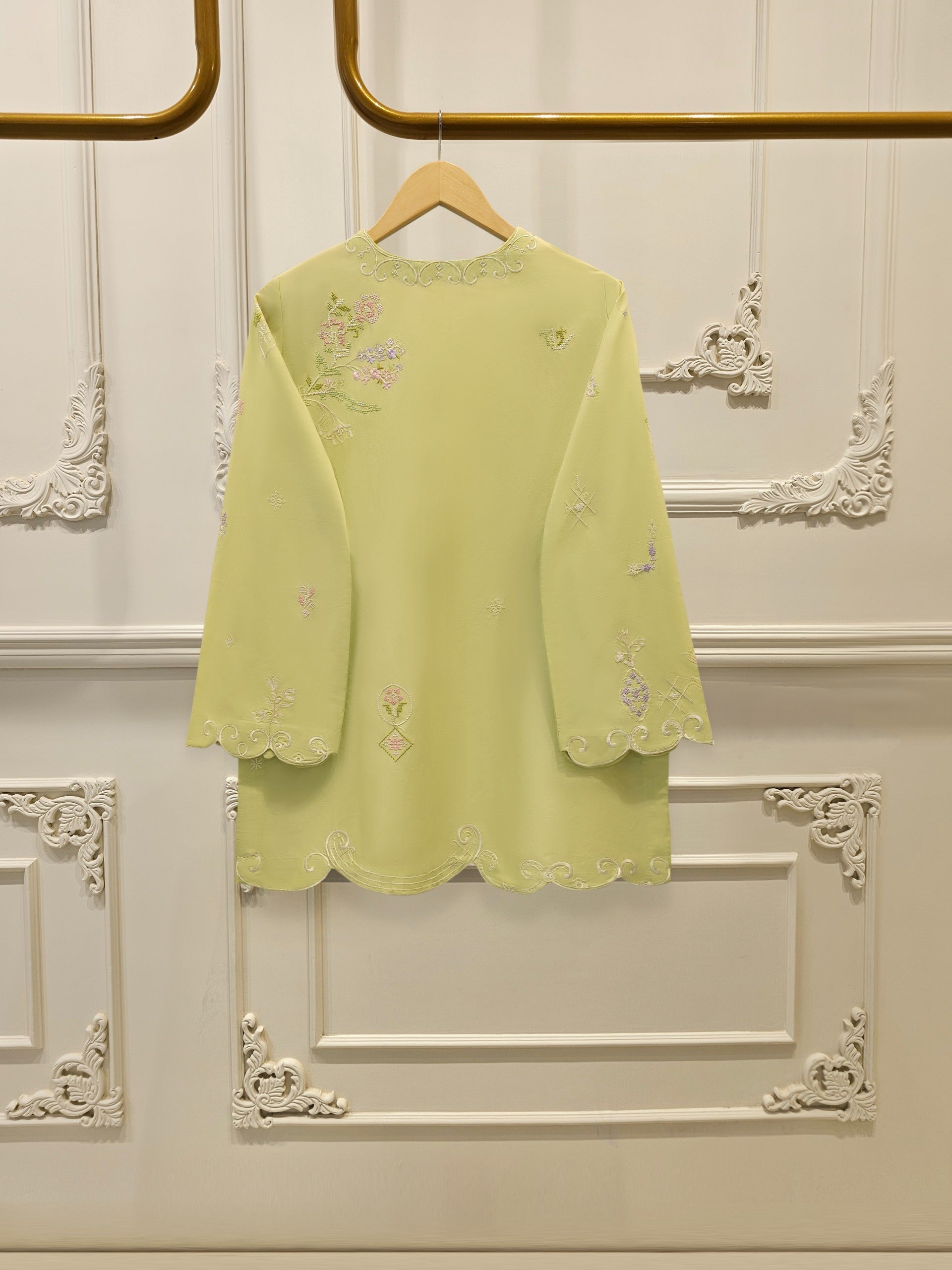 2 Piece - Embroidered Cambric Suit WS00321