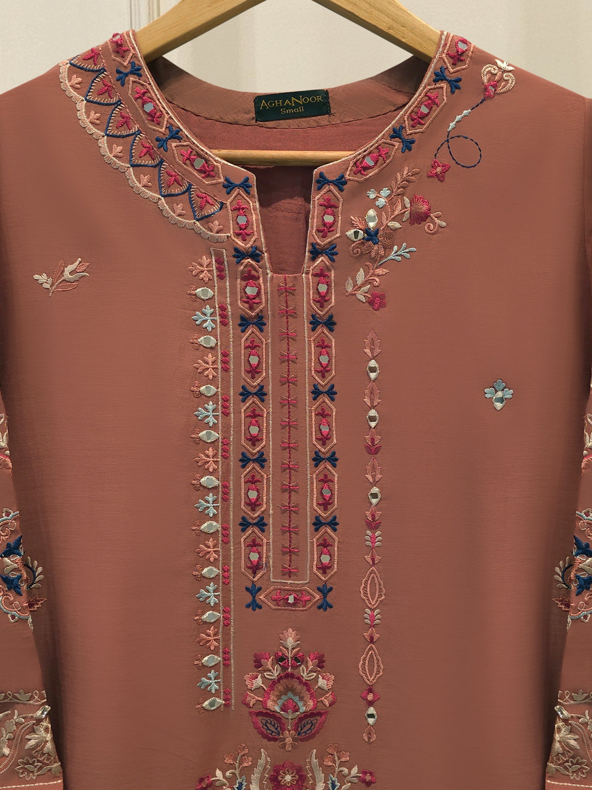 2 Piece - Embroidered Kora  Cotton Suit S114501 Secondary image