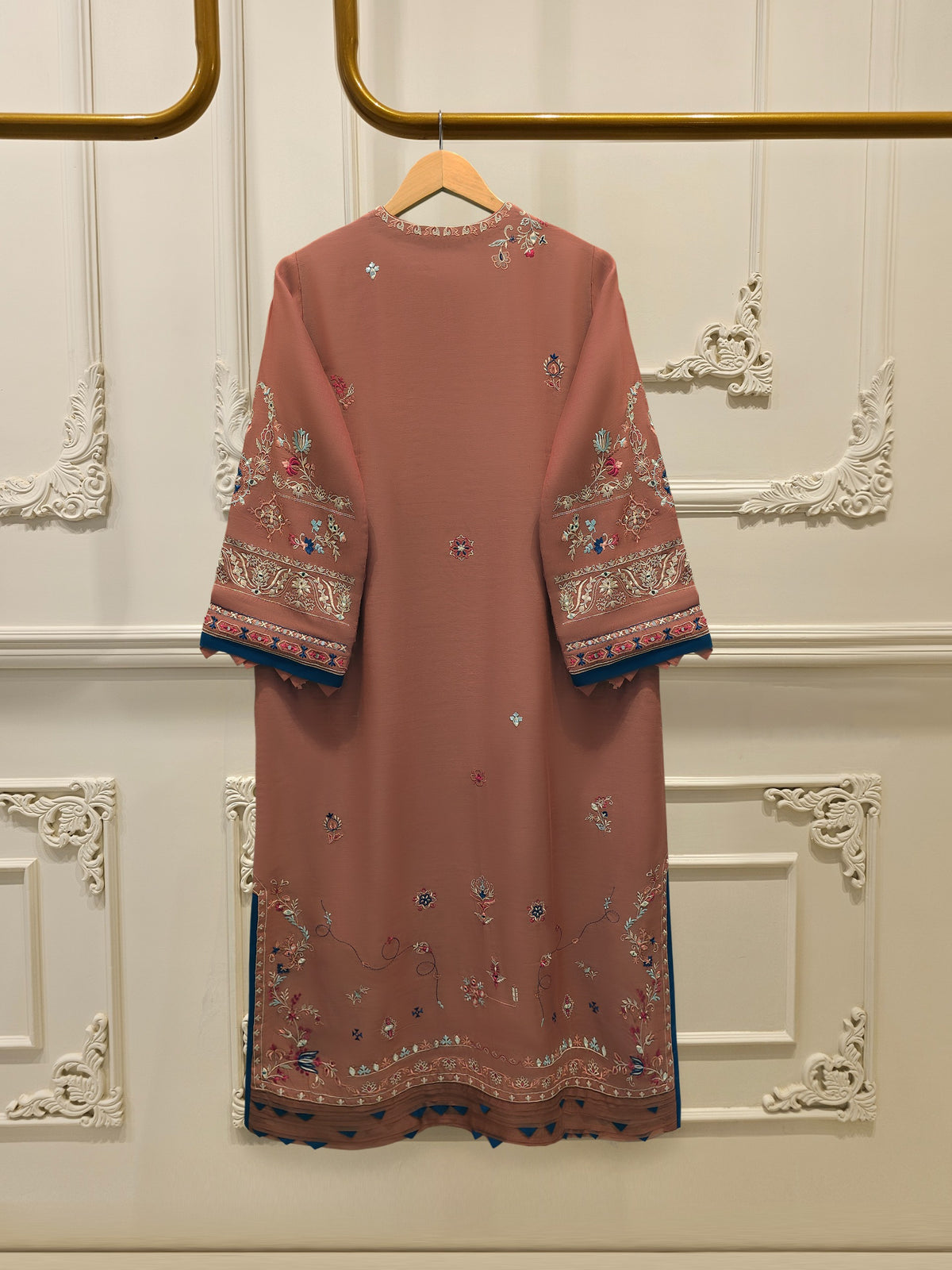 2 Piece - Embroidered Kora  Cotton Suit S114501