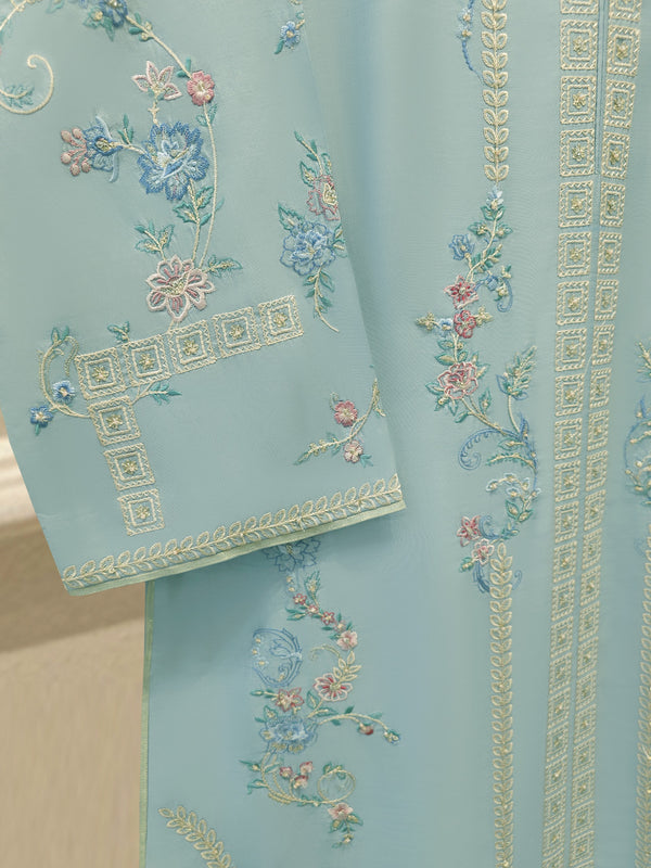 3 Piece - Pure Khaddi Silk Embroidered S114515