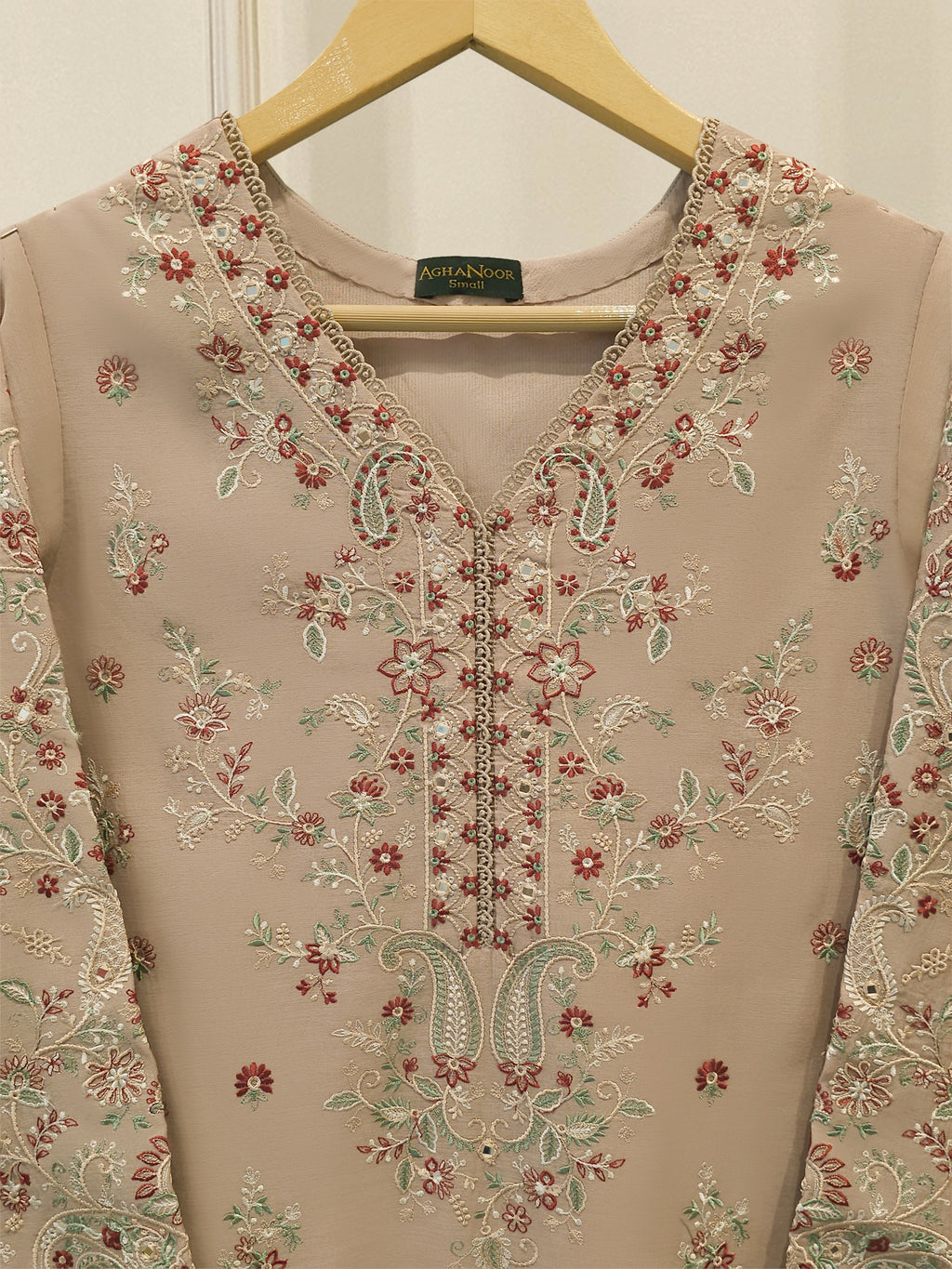 Embroidered Kora  Cotton Shirt S114504