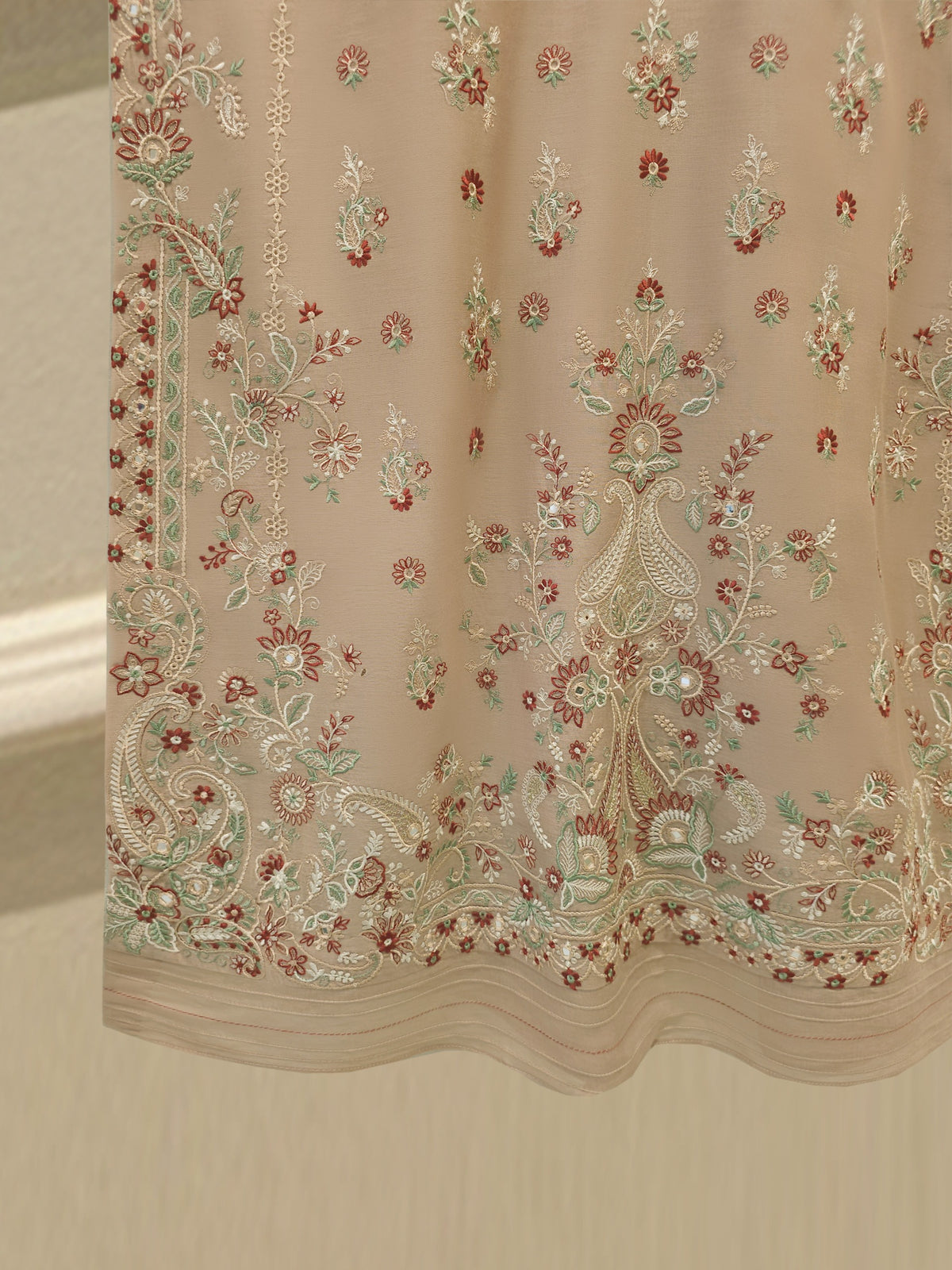 Embroidered Kora  Cotton Shirt S114504