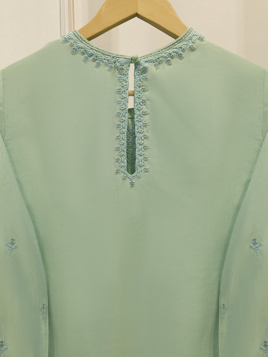 3 Piece - Pure Embroidered Korean Silk  S114506