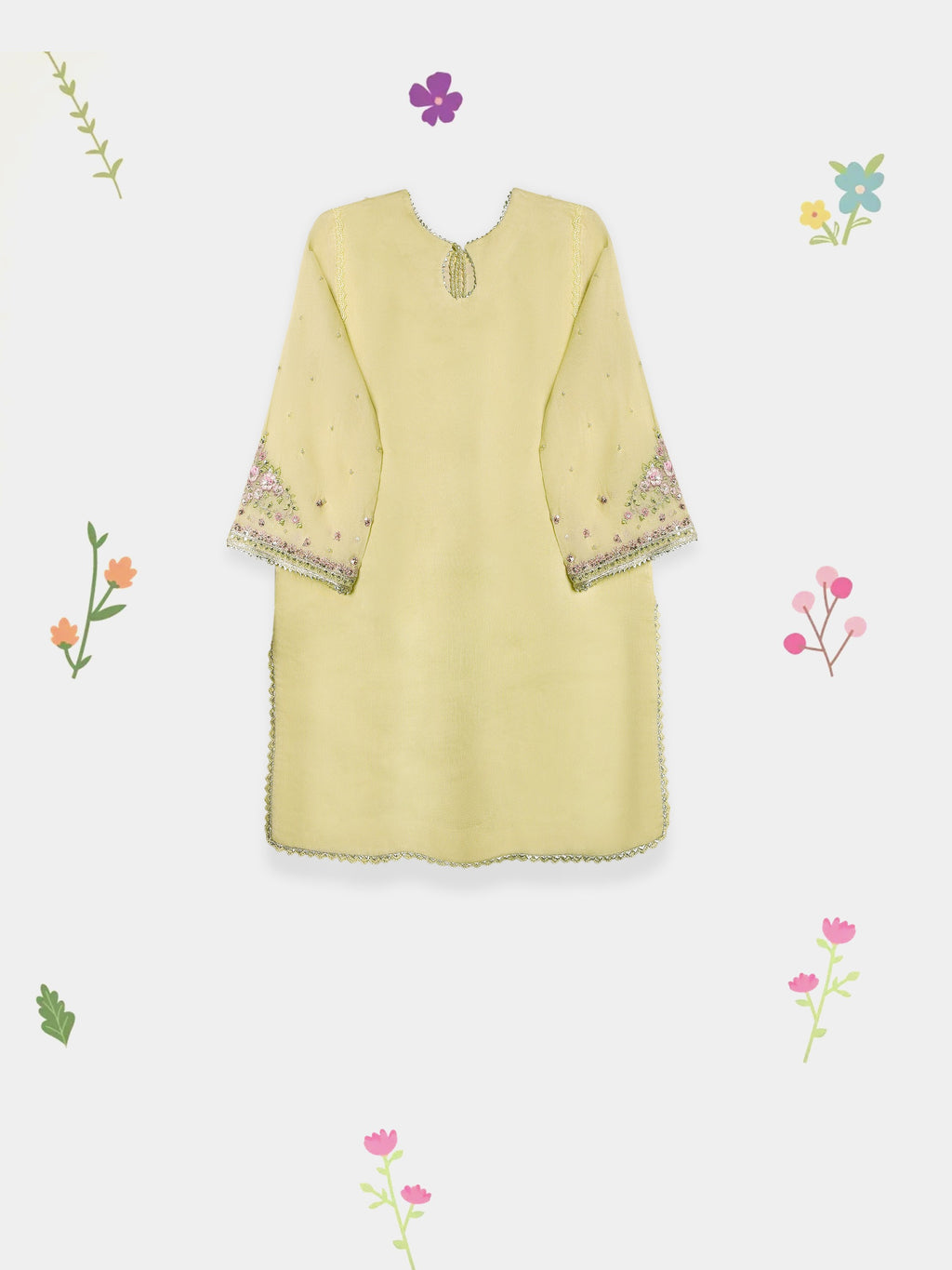 (Kids) 2 Piece - Pure Cotton Net Suit KD-101