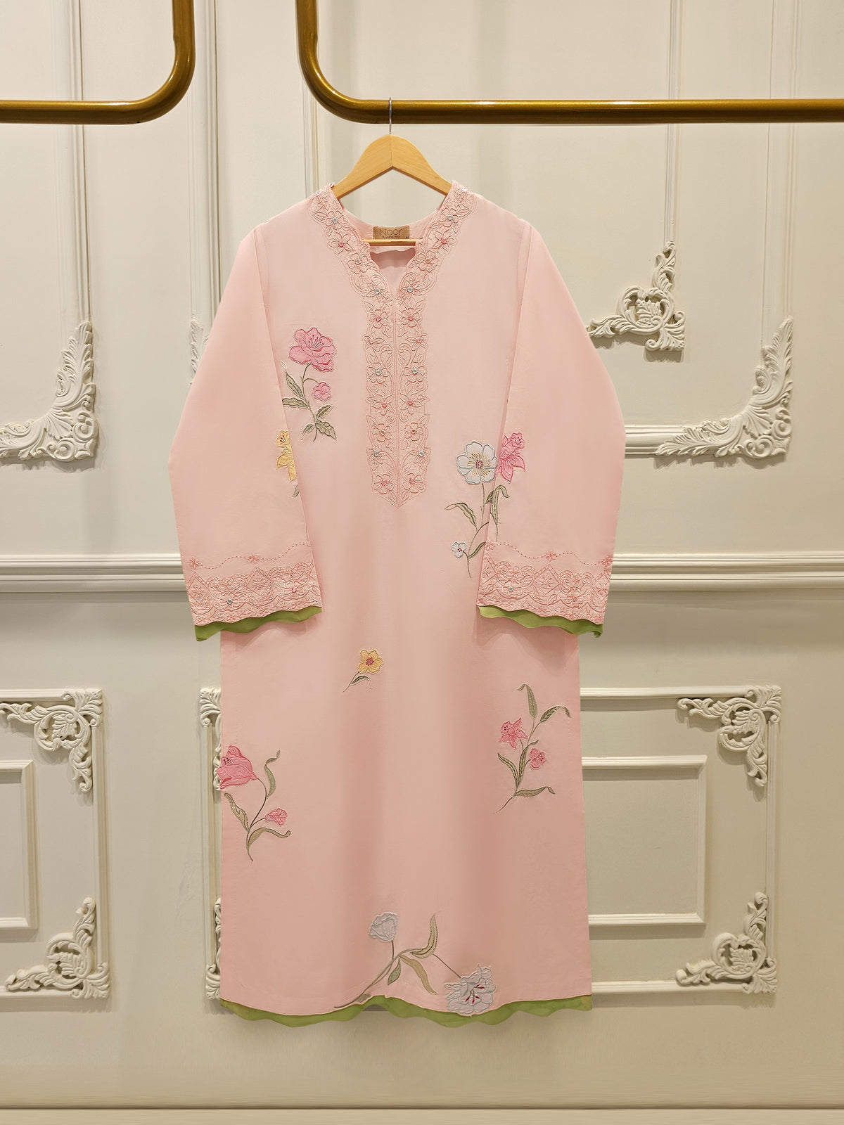 2 Piece - Embroidered Cambric Suit WS00323