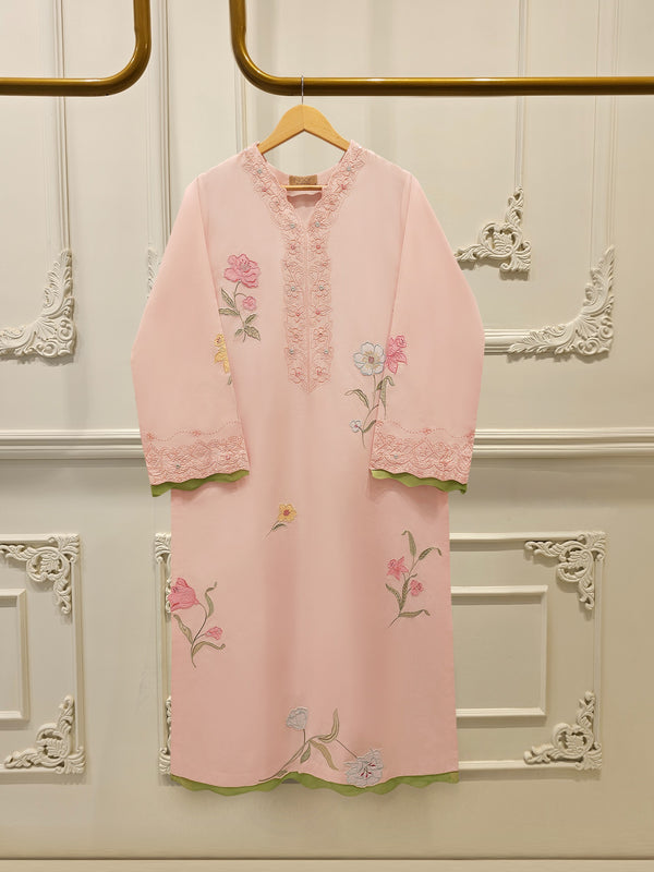 2 Piece - Embroidered Cambric Suit WS00323