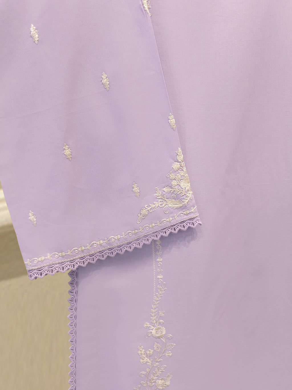 2 Piece - Embroidered Cambric Suit S114568