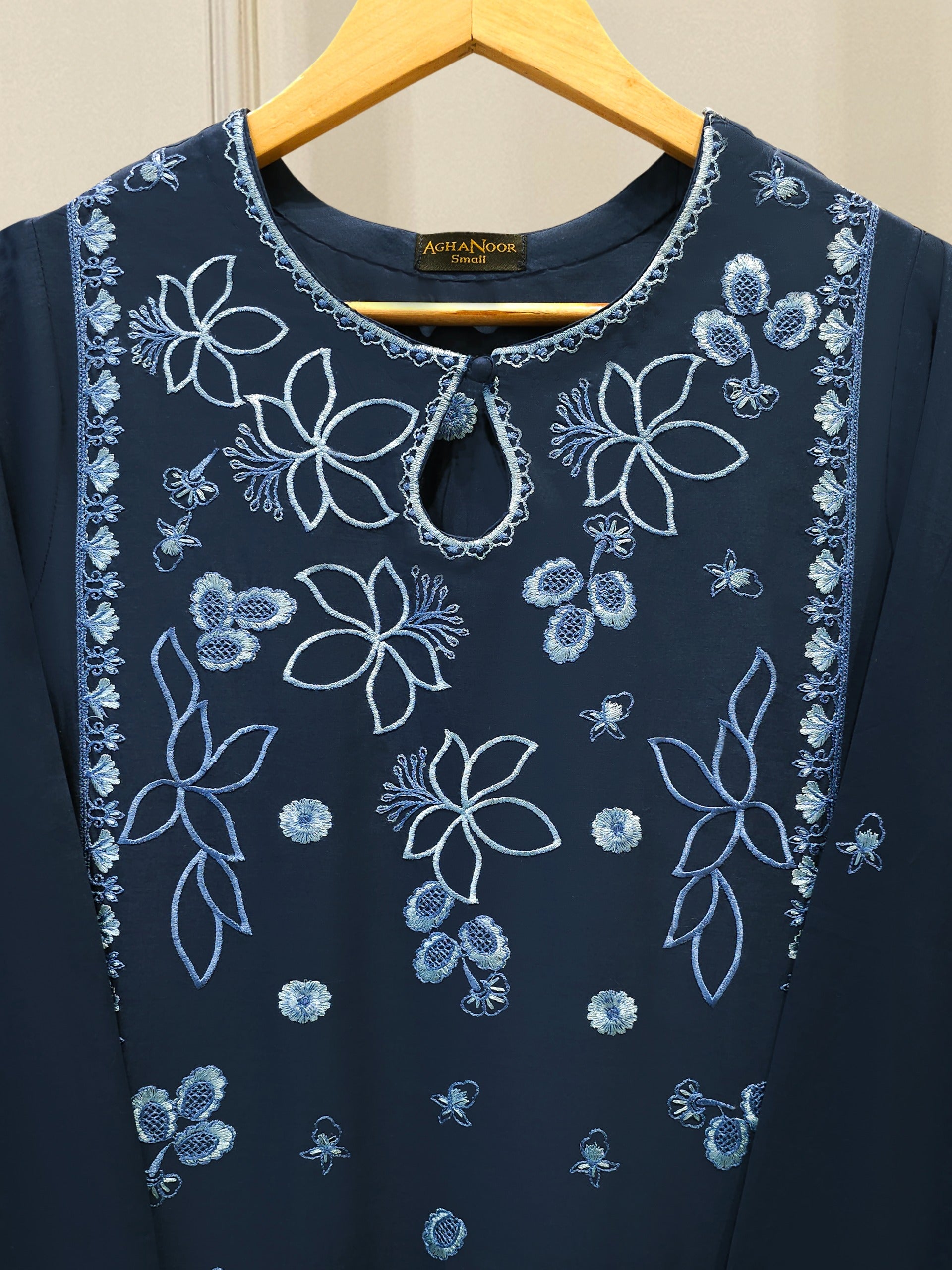 2 Piece - Embroidered Cambric Suit S114565 Secondary image