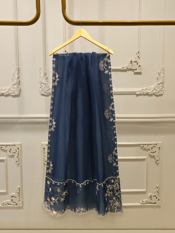 3 Piece - Pure Khaddi Silk Embroidered  Suit S114674
