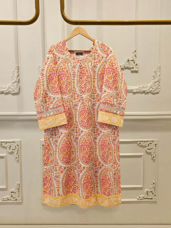 2-Piece Digital Printed Cambric Suit S114677