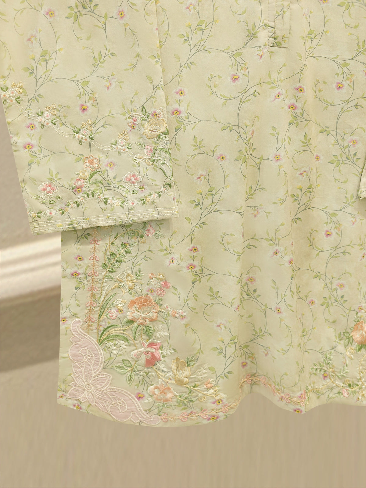 2 Piece - Embroidered Cambric Suit S114703
