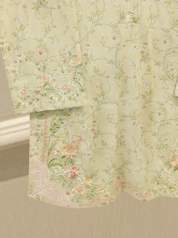 2 Piece - Embroidered Cambric Suit S114703
