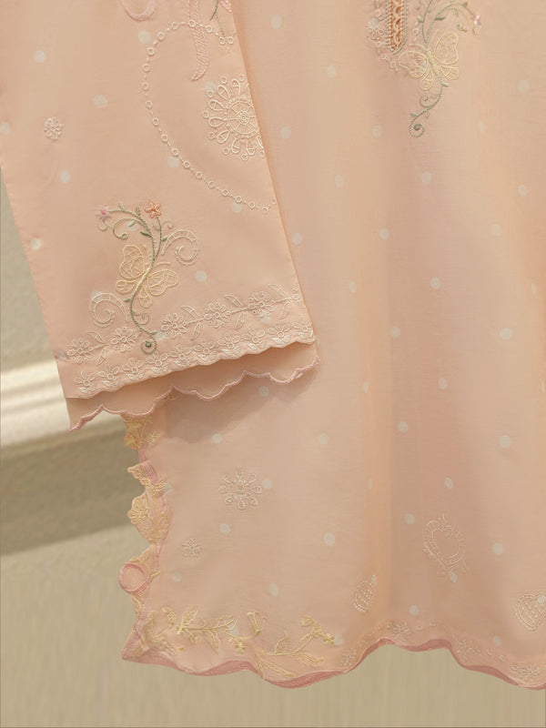2 Piece - Embroidered Cambric Suit S114704