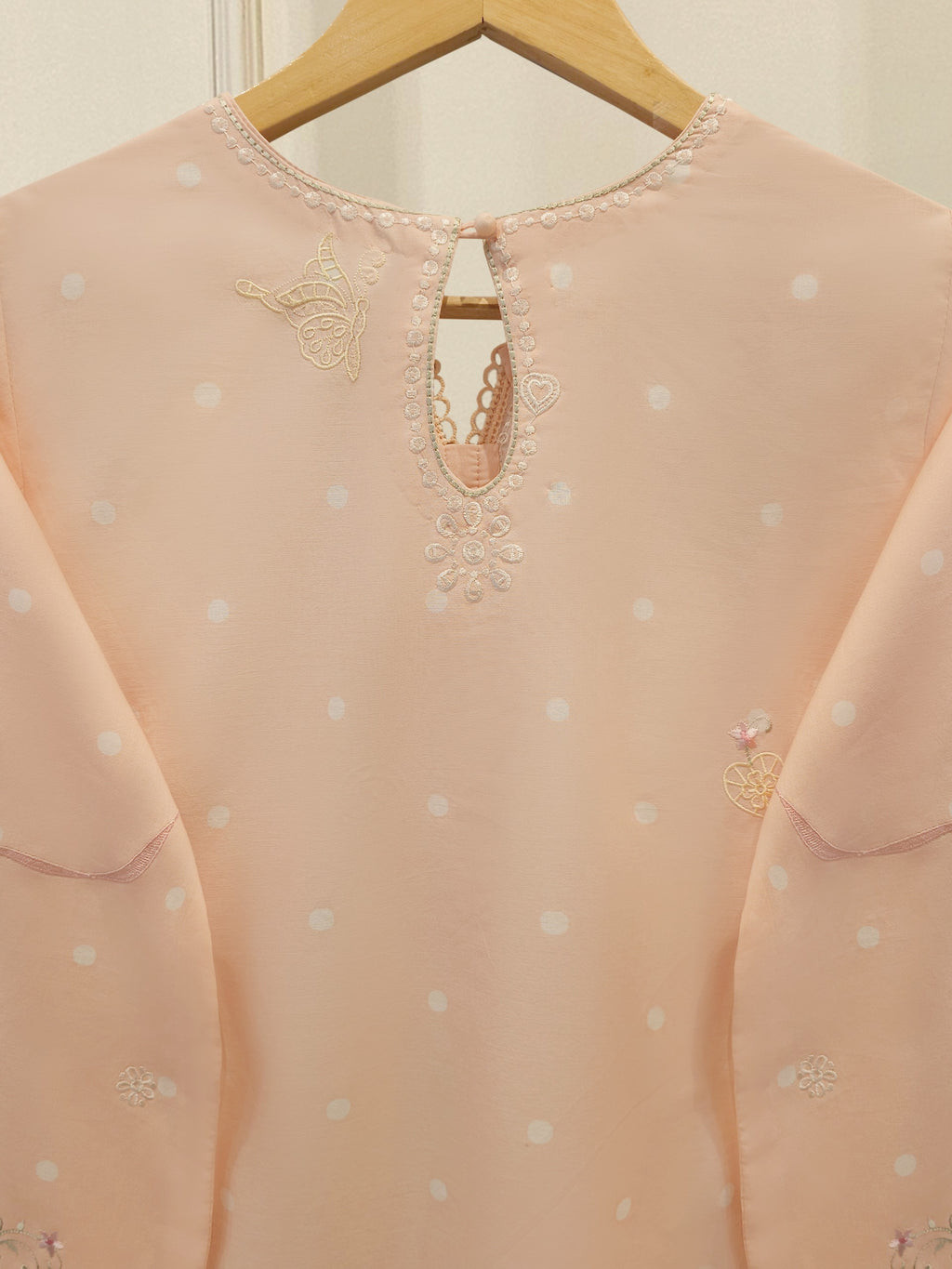 2 Piece - Embroidered Cambric Suit S114704