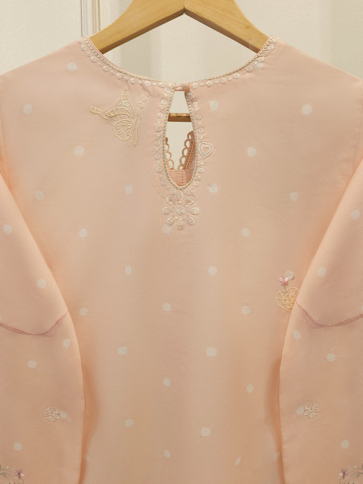 2 Piece - Embroidered Cambric Suit S114704