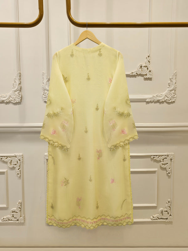 3 Piece - Pure Embroidered Cotton Net Suit S114707