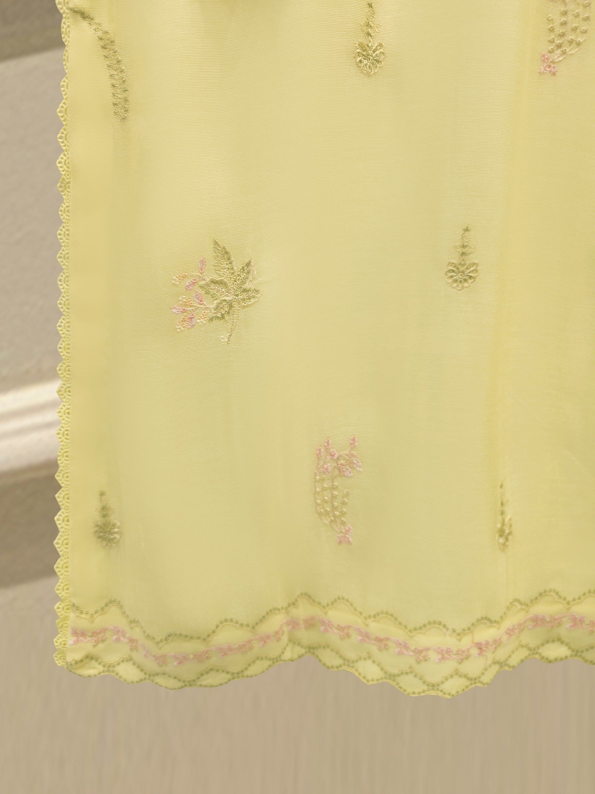 3 Piece - Pure Embroidered Cotton Net Suit S114707