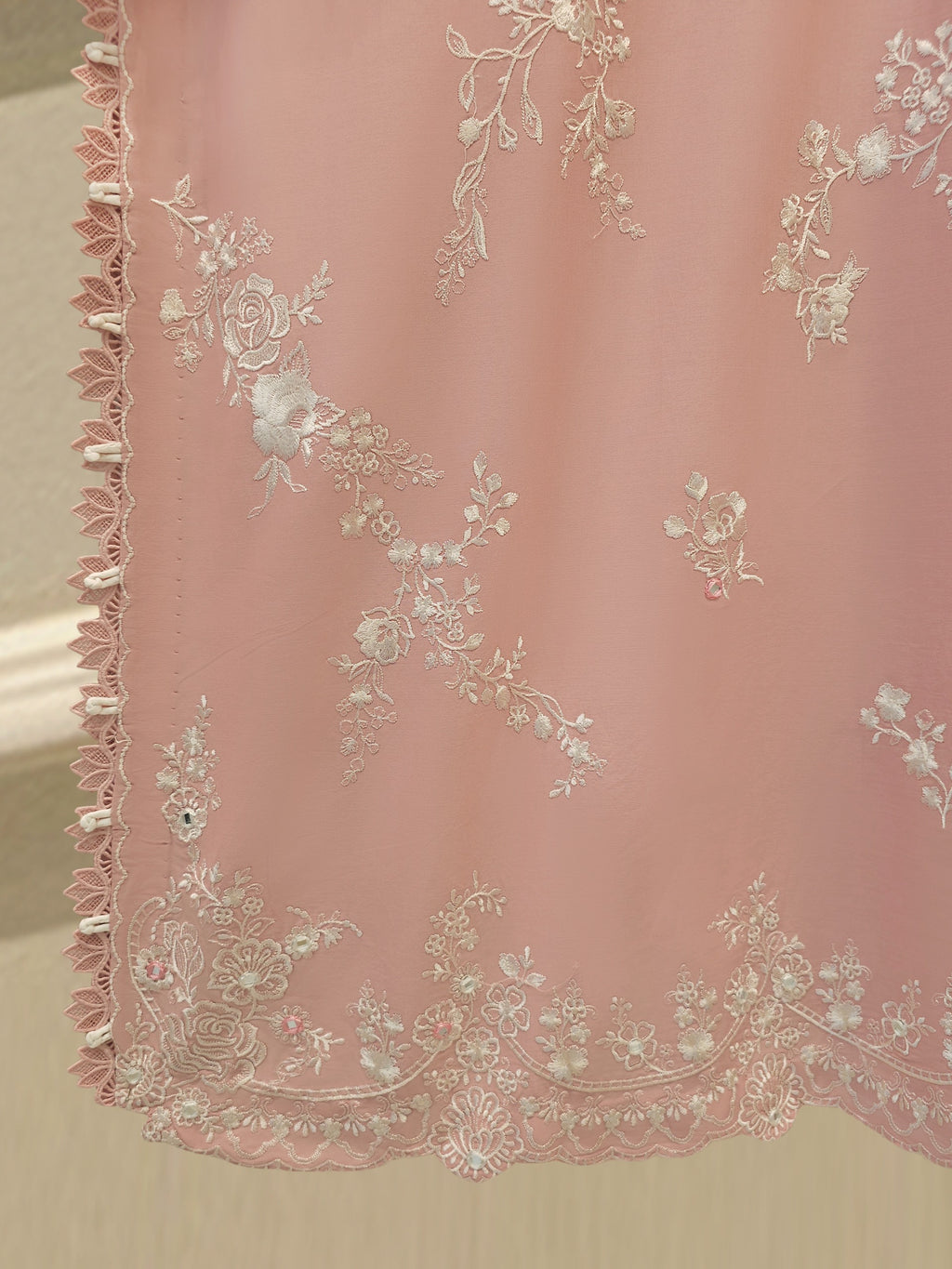 2 Piece - Embroidered Cambric Suit WS00329
