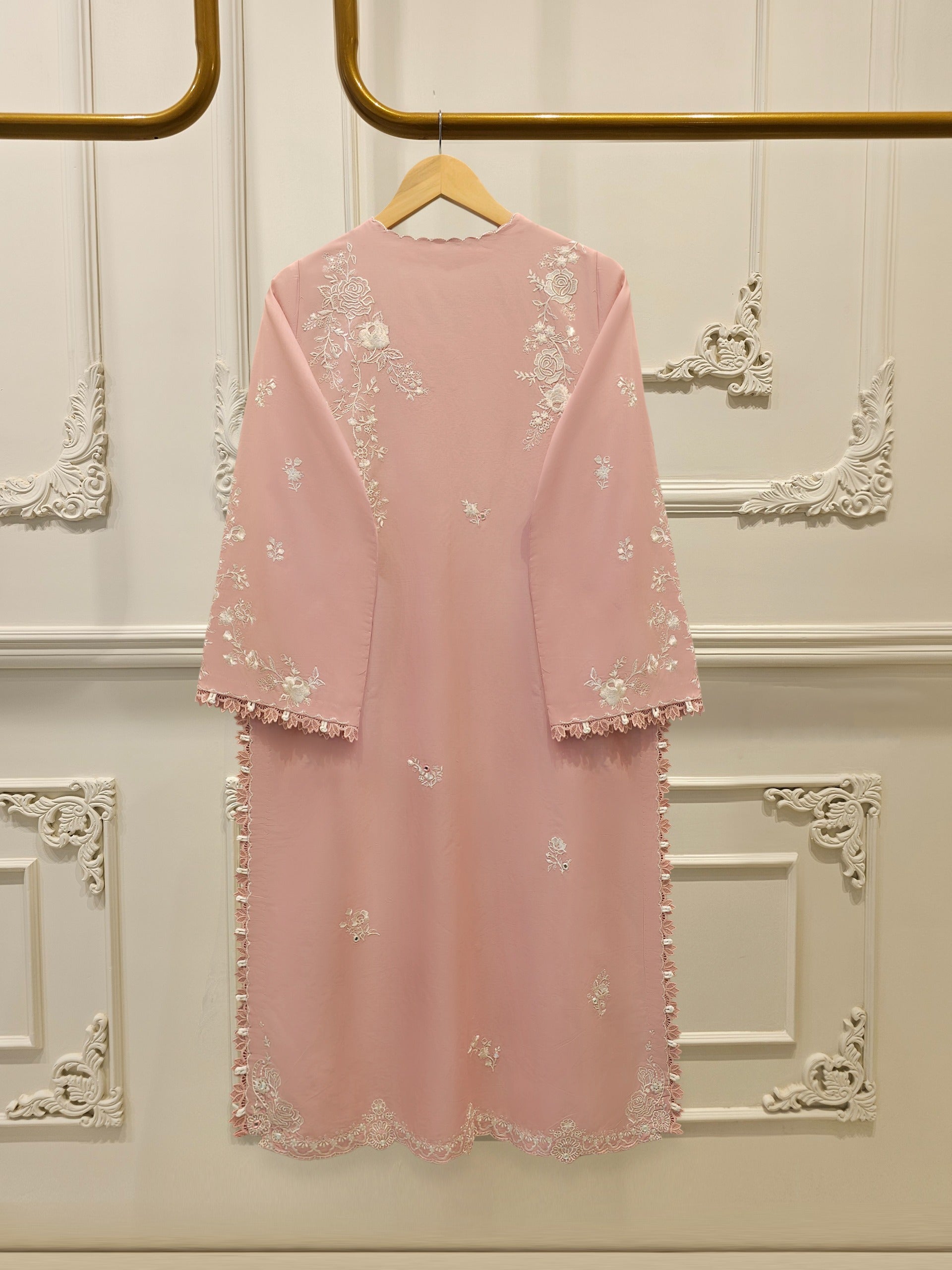 2 Piece - Embroidered Cambric Suit WS00329