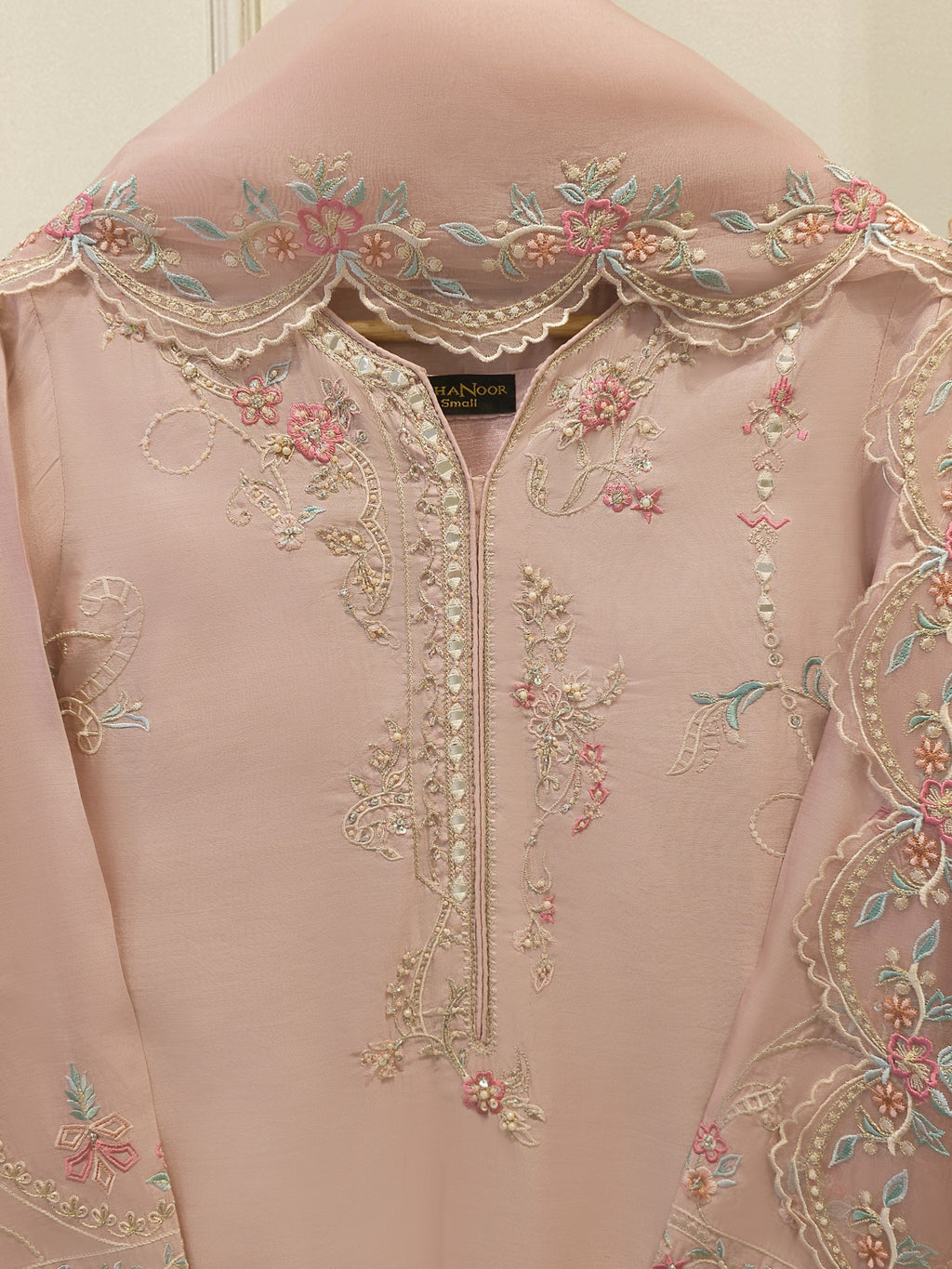 3 Piece - Pure Khaddi Silk Embroidered  Suit S114730