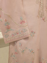 3 Piece - Pure Khaddi Silk Embroidered  Suit S114730