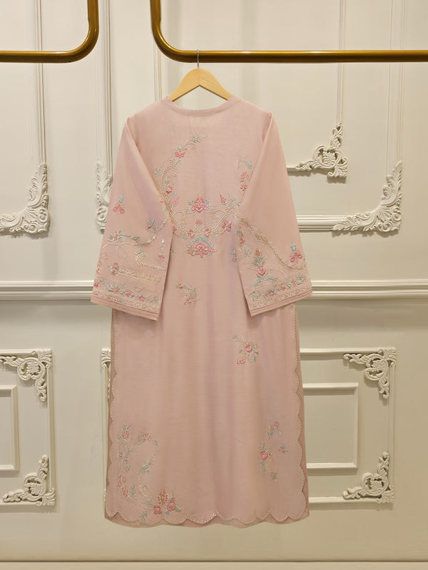 3 Piece - Pure Khaddi Silk Embroidered  Suit S114730