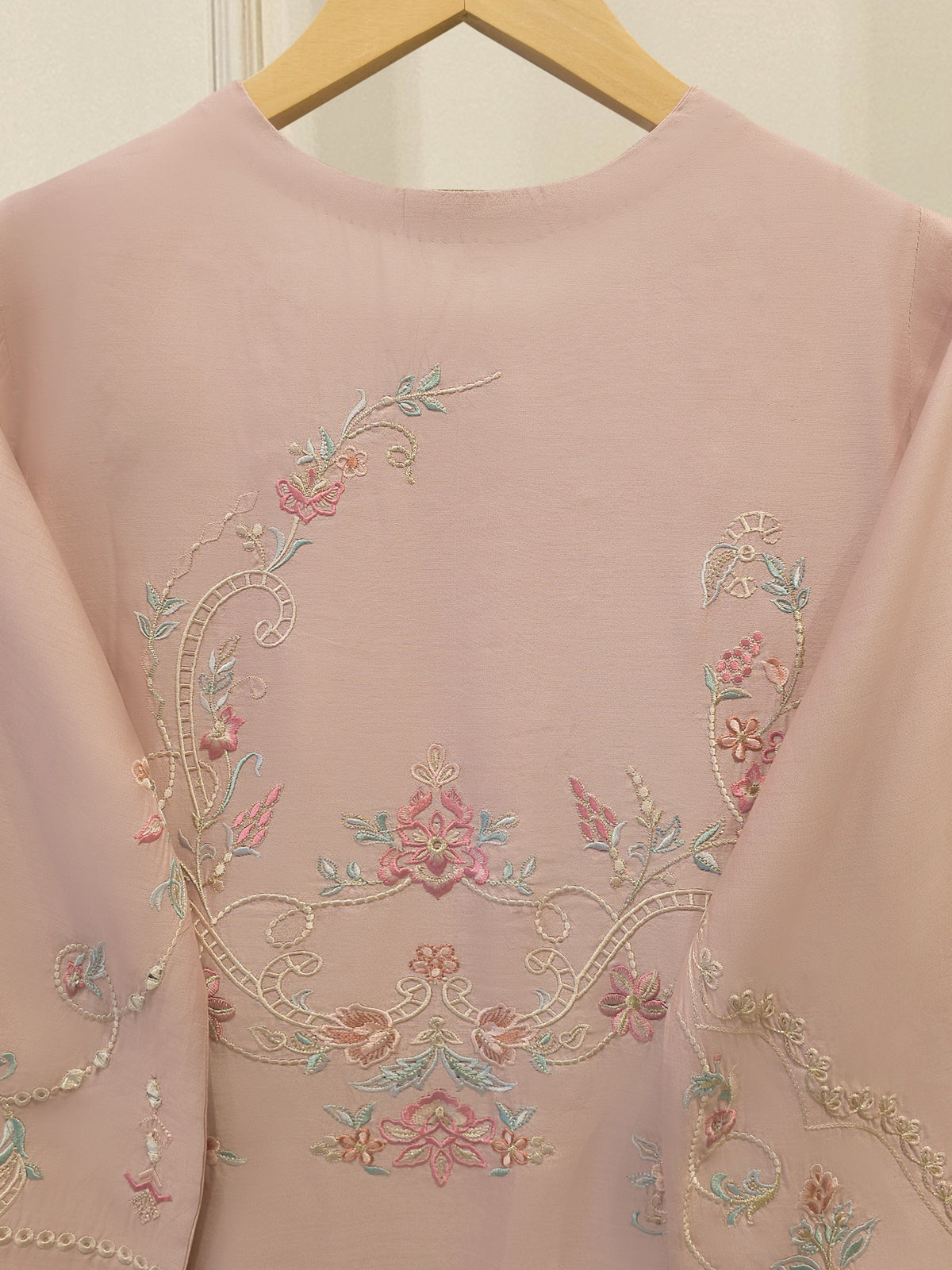 3 Piece - Pure Khaddi Silk Embroidered  Suit S114730