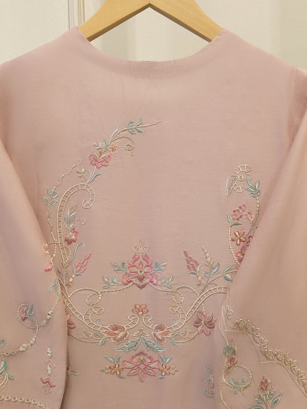 3 Piece - Pure Khaddi Silk Embroidered  Suit S114730