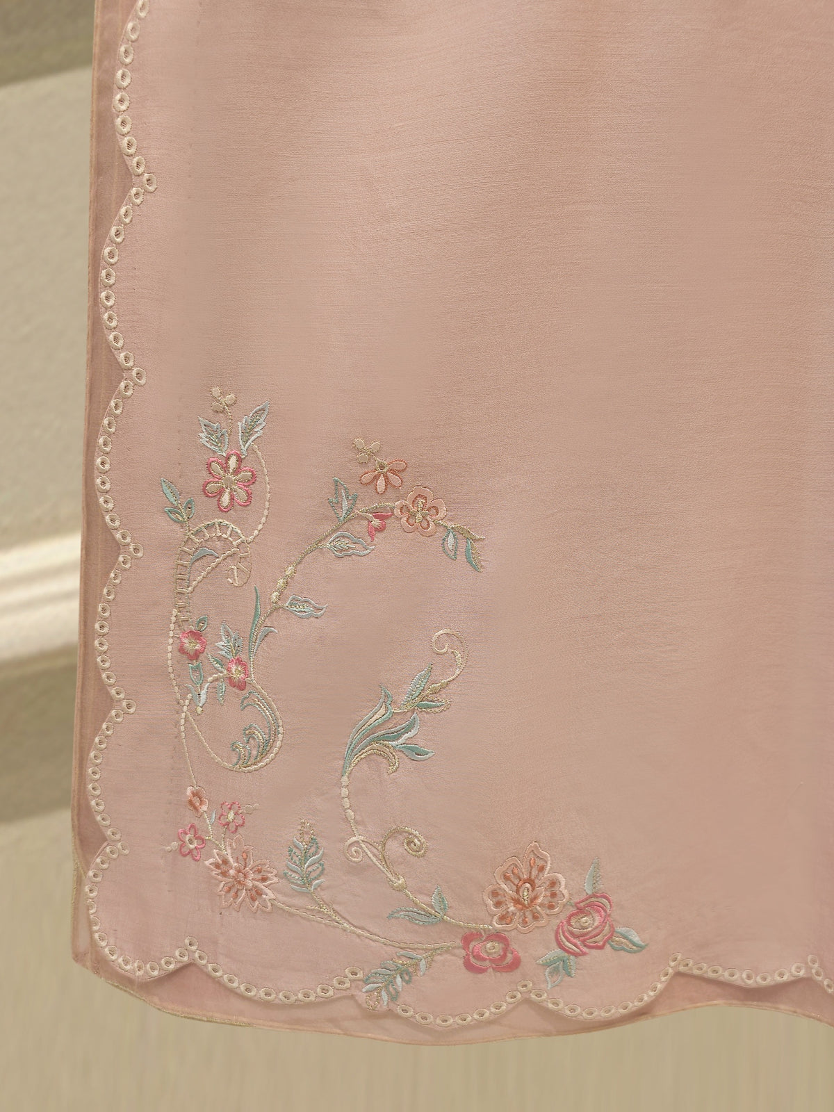 3 Piece - Pure Khaddi Silk Embroidered  Suit S114730
