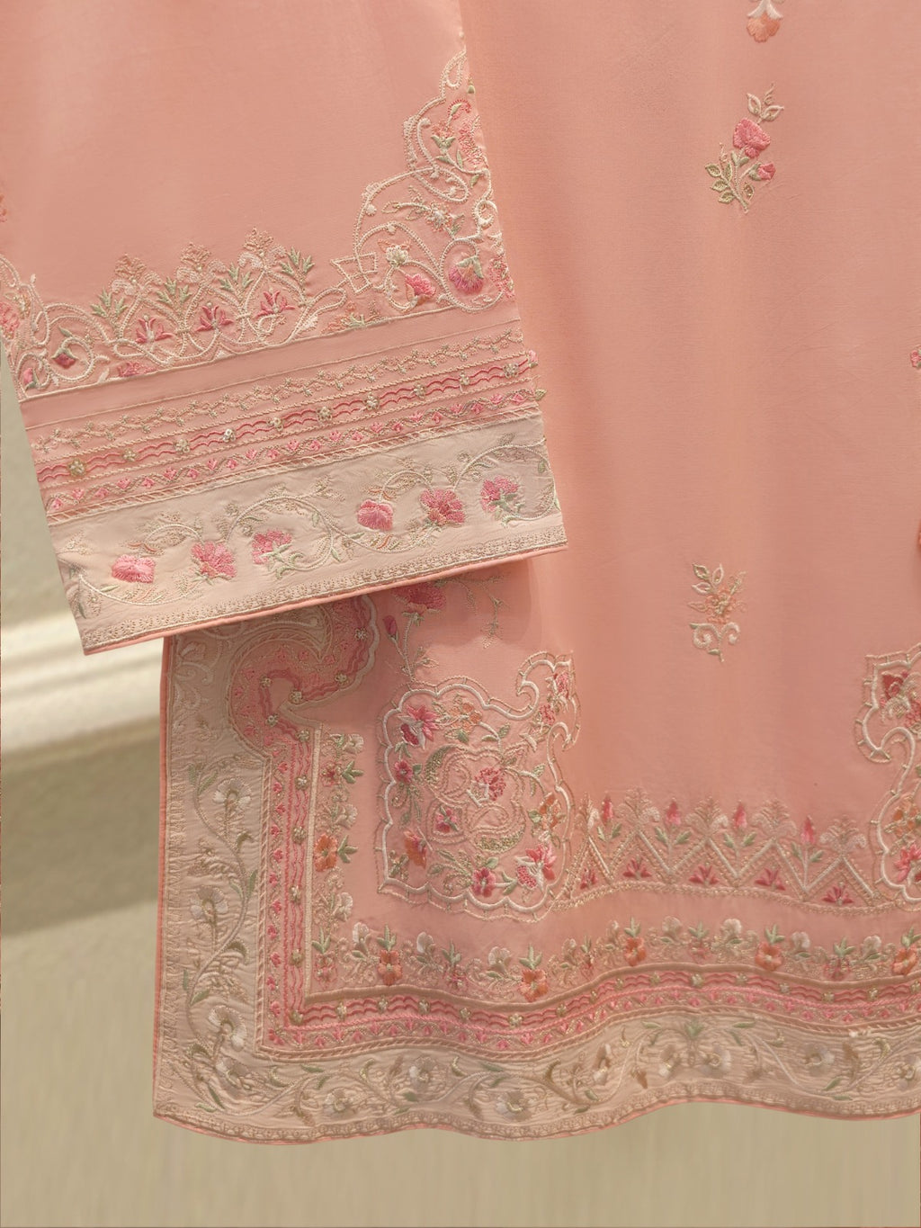 3 Piece - Embroidered Cambric Suit S114758