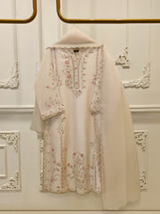 3 Piece- Pure Sheesha Silk Embroidered Suit S114755