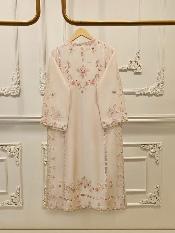 3 Piece- Pure Sheesha Silk Embroidered Suit S114755