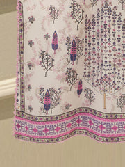 2-Piece Embroidered Digital Printed Cambric Suit S114754