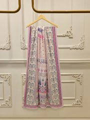 2-Piece Embroidered Digital Printed Cambric Suit S114754