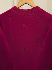 (Unstitched) 3 Piece - Pure Embroidered Cotton Net Suit S114766