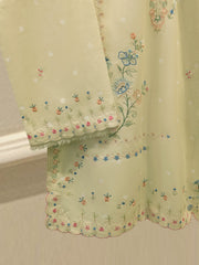 2 Piece - Embroidered Digital Printed Cambric Suit S114814