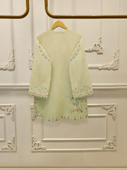 2 Piece - Embroidered Digital Printed Cambric Suit S114814