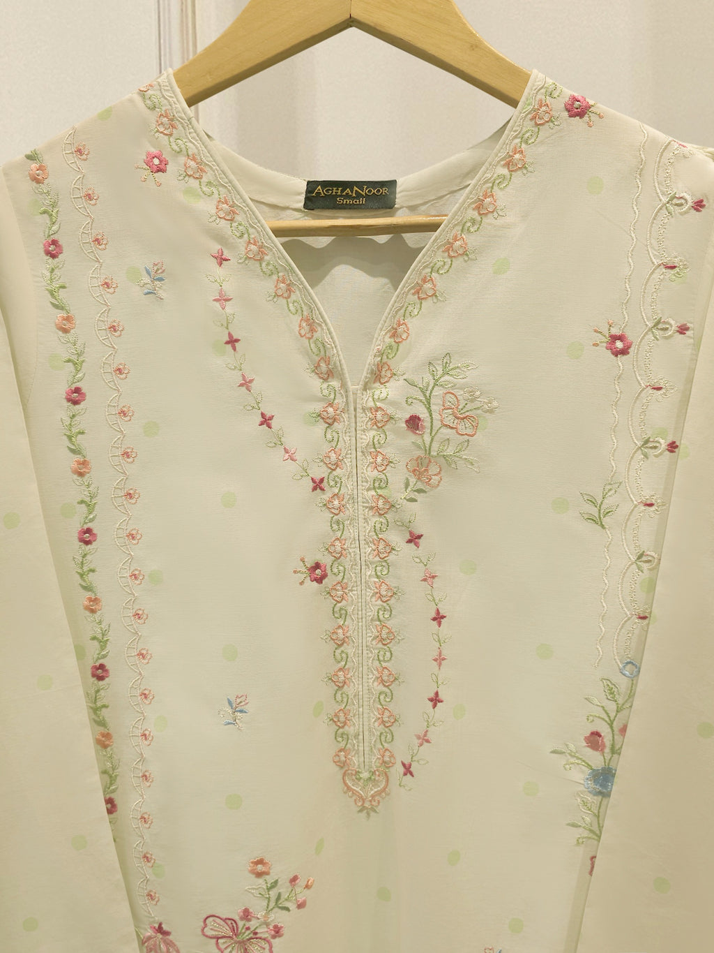 2 Piece - Embroidered Cambric Suit S114824