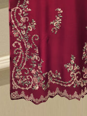 Pure Embroidered Sheesha Silk Shirt S114832