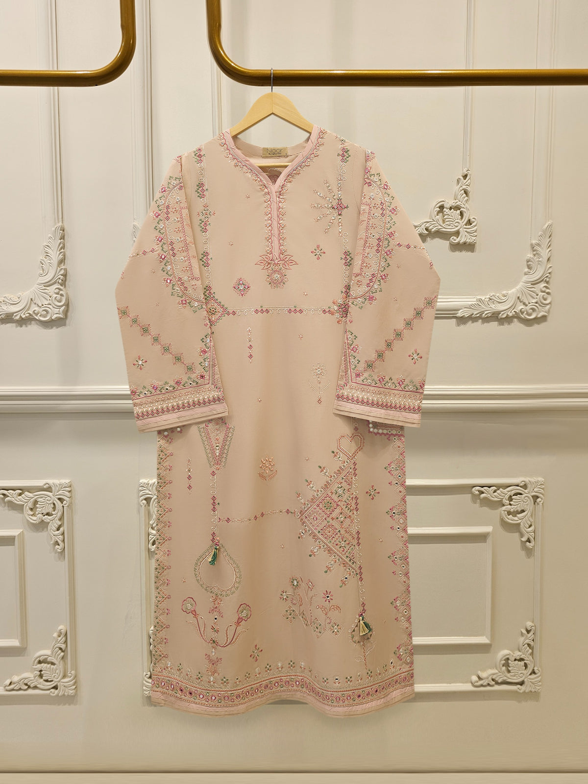 2 Piece - Embroidered Cambric Suit WS00338