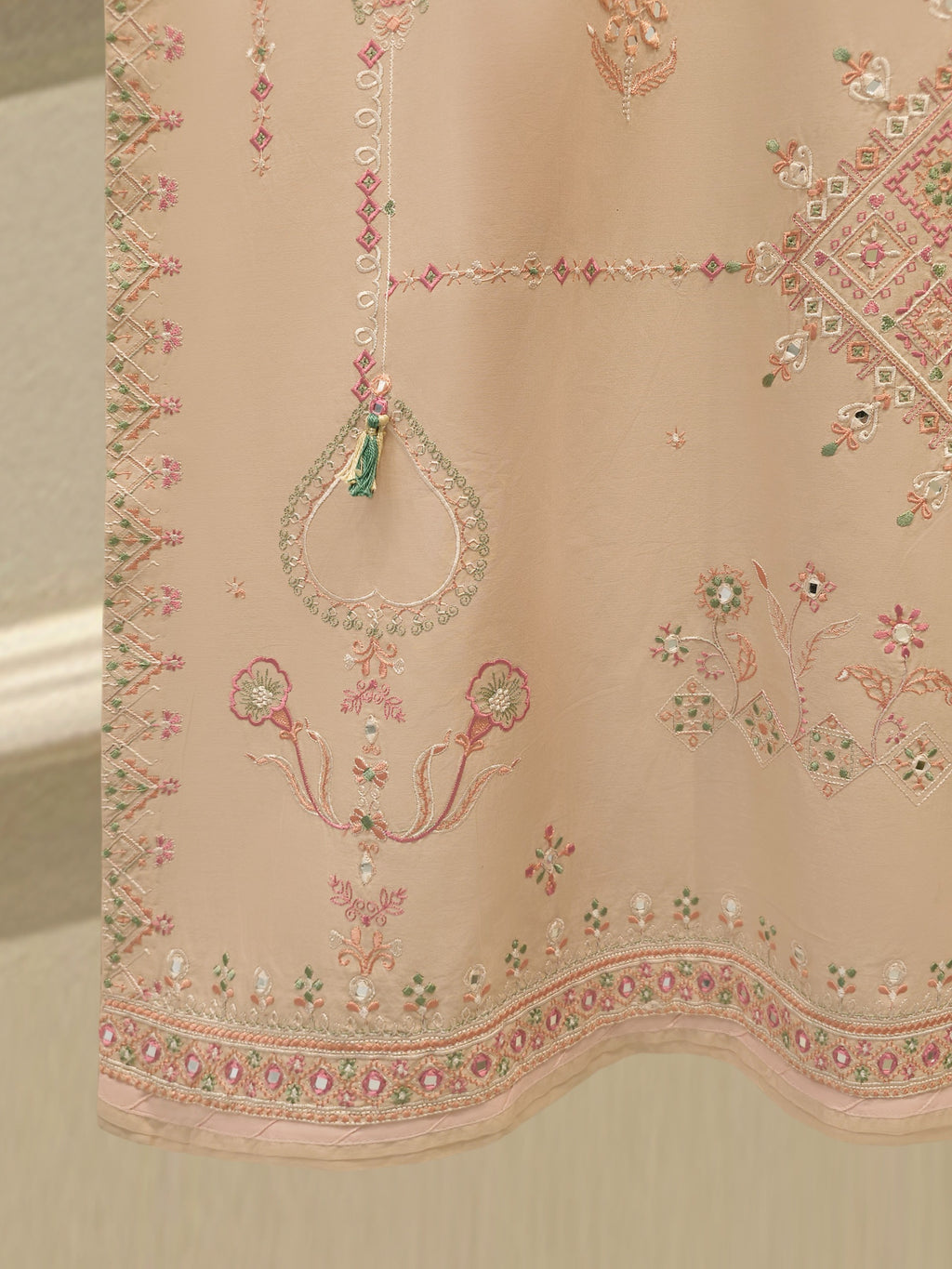 2 Piece - Embroidered Cambric Suit WS00338